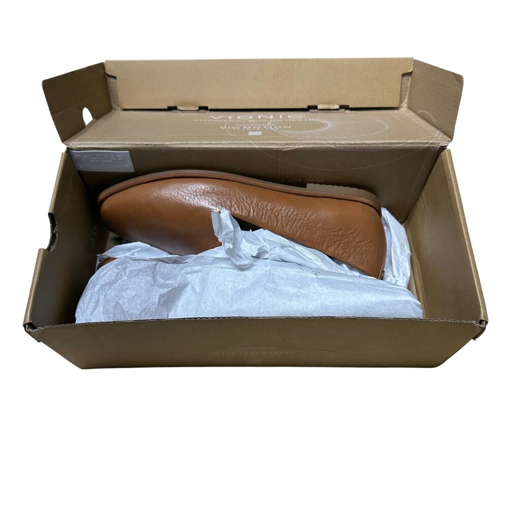 Vionic Willa II Brown Leather Loafer Women's Size 8M New With Box Condition - Picture 9 of 10